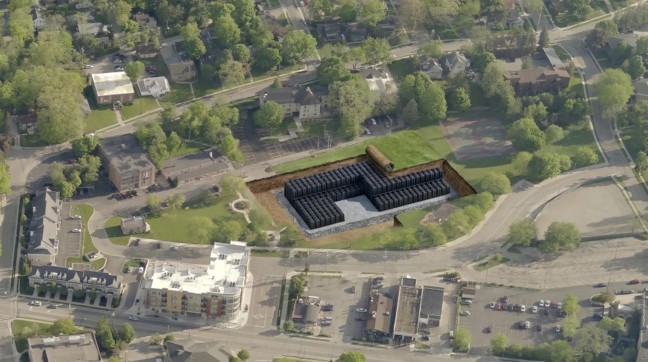 Underground storage rendering